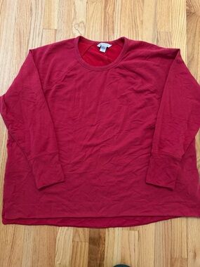 Athleta Red Crewneck Sweatshirt